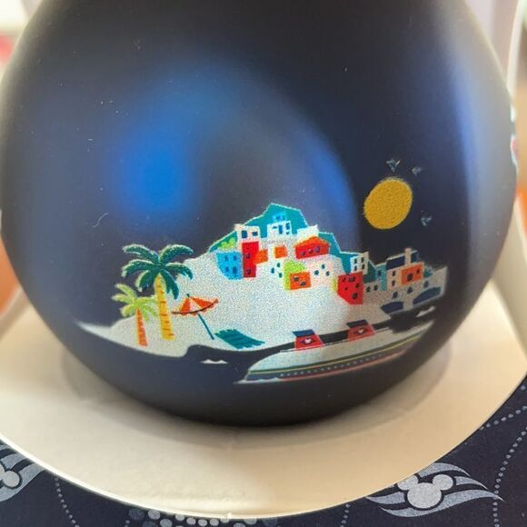 NIB DISNEY CRUISE GLASS ORNAMENT - Picture 2 of 4